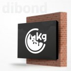 Kasetony LED z frezowanego dibondu
